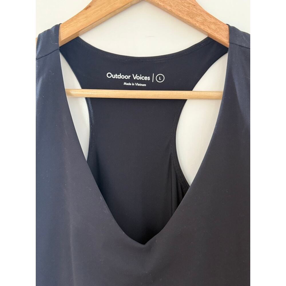Outdoor Voices Black Exercise Dress Built In Shorts Activewear Mini Dress ✨ - Picture 3 of 4